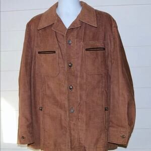 TRUE VTG GOLD! JC Penney Men's L Brown Corduroy Jacket